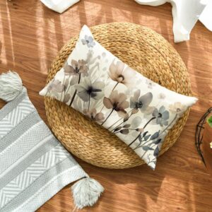 Decorative Throw Pillow Cover 12x20 Inch Floral - Image 2