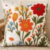 Decorative Throw Pillow Cover 18x18 Inch Floral
