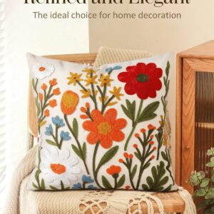 Decorative Throw Pillow Cover 18x18 Inch Floral - Image 5
