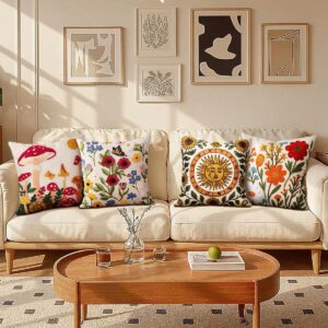 Decorative Throw Pillow Cover 18x18 Inch Floral - Image 6