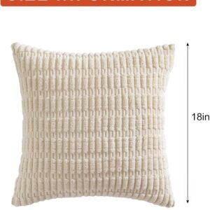 Decorative Throw Pillow Covers Pack of 2 18x18 Inch - Image 2