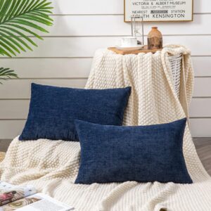 Decorative Throw Pillow Covers Set of 2 12x20 Inch - Image 2