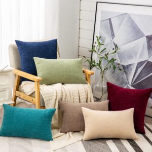 Decorative Throw Pillow Covers Set of 2 12x20 Inch - Image 8