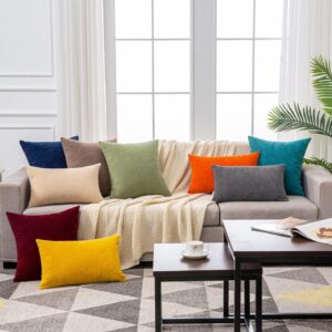 Decorative Throw Pillow Covers Set of 2 12x20 Inch - Image 9