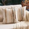 Decorative Throw Pillow Covers Set of 2 18x18 Inch