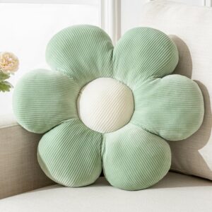 Decorative Throw Pillow Flower Design 15.75 Inch White - Image 14