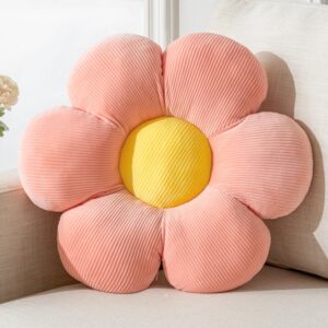 Decorative Throw Pillow Flower Design 15.75 Inch White - Image 17