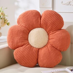 Decorative Throw Pillow Flower Design 15.75 Inch White - Image 19