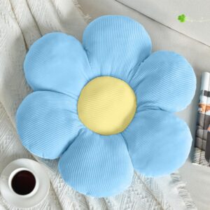Decorative Throw Pillow Flower Design 15.75 Inch White - Image 24