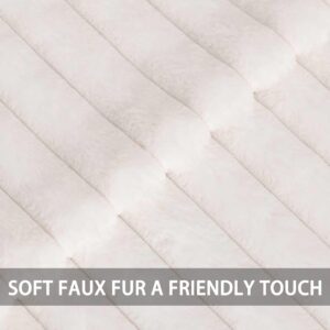 Faux Fur Throw Pillow Covers 18x18 Inch Pack of 2 - Image 4