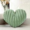 Heart Shaped Decorative Pillow 16 Inch Green
