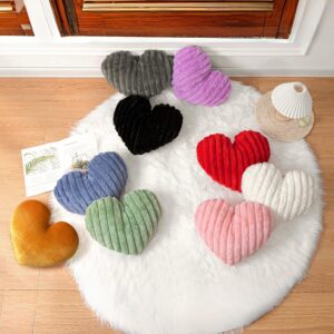 Heart Shaped Decorative Pillow 16 Inch Green - Image 4