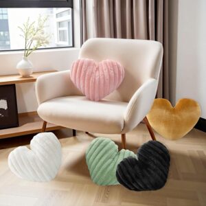 Heart Shaped Decorative Pillow 16 Inch Green - Image 5